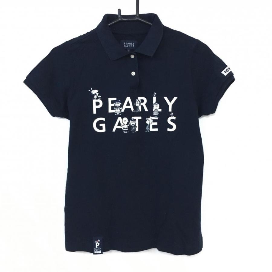 1256 パーリーゲイツ PEARLY GATES ポロシャツ 紺 サイズ1