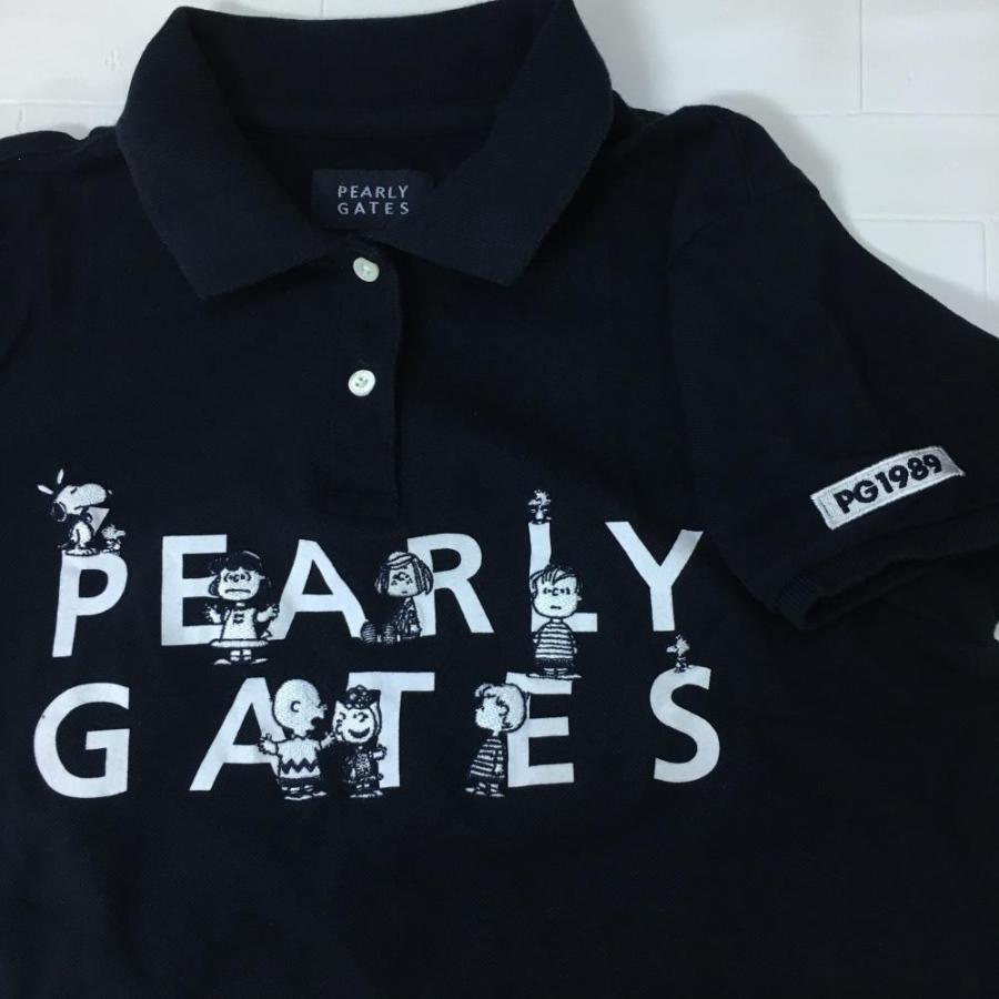 1256 パーリーゲイツ PEARLY GATES ポロシャツ 紺 サイズ1