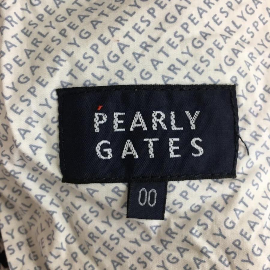 美品)PEARLY GATES パーリーゲイツ パンツ 白×レッド 星条旗プリント