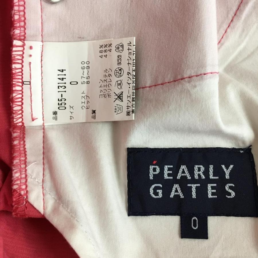 20%OFF価格／(美品)PEARLY GATES パーリーゲイツ パンツ ピンク×ブルー