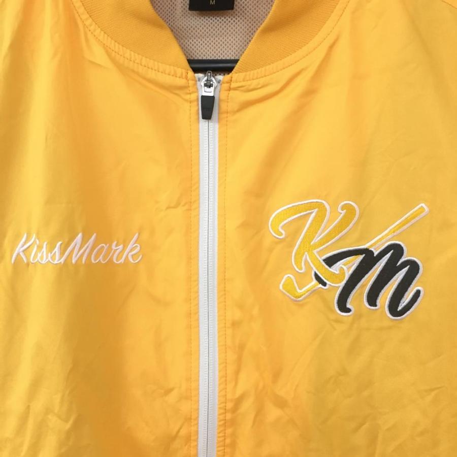 kissmark（キスマーク） ウィンドジャケット オレンジ×グレー 裏