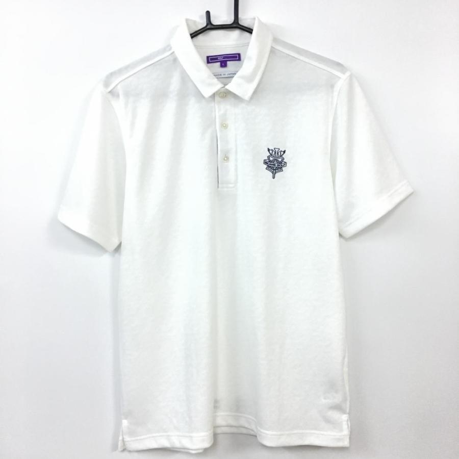 BEAMS GOLF ポロシャツ L 日本製 BEAMS GOLF（ビームス ゴルフ）PURPLE LABEL / パネルボーダー