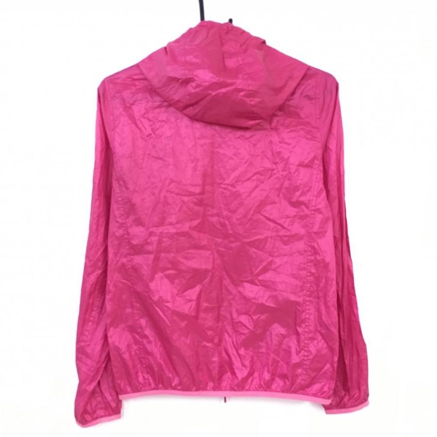 23区GOLF 23区ゴルフ ジップパーカー ピンク×白 薄手 ポケッタブル