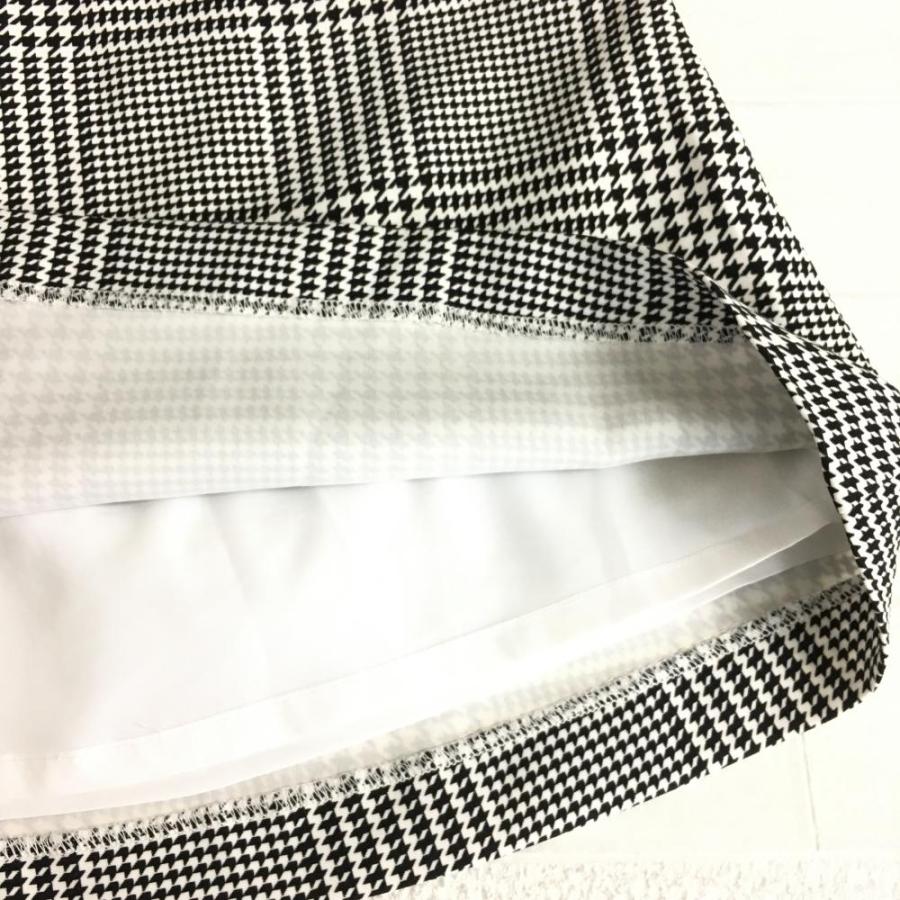 10%OFF価格／(超美品)PEARLY GATES パーリーゲイツ スカート 黒×白