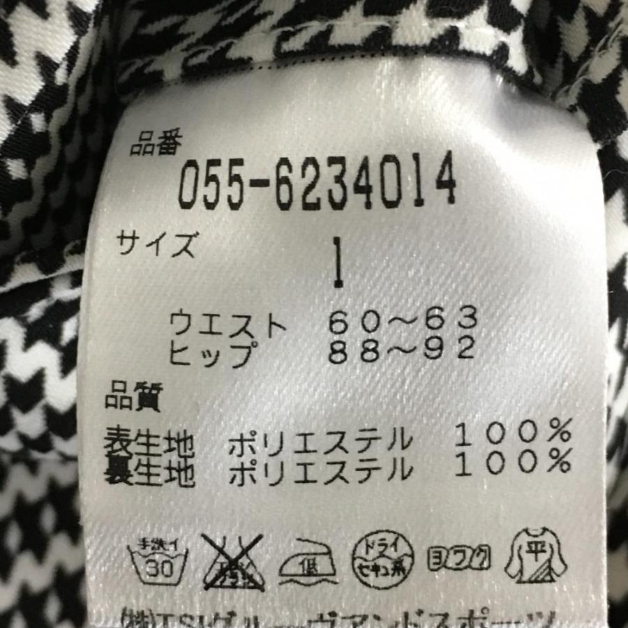 10%OFF価格／(超美品)PEARLY GATES パーリーゲイツ スカート 黒×白