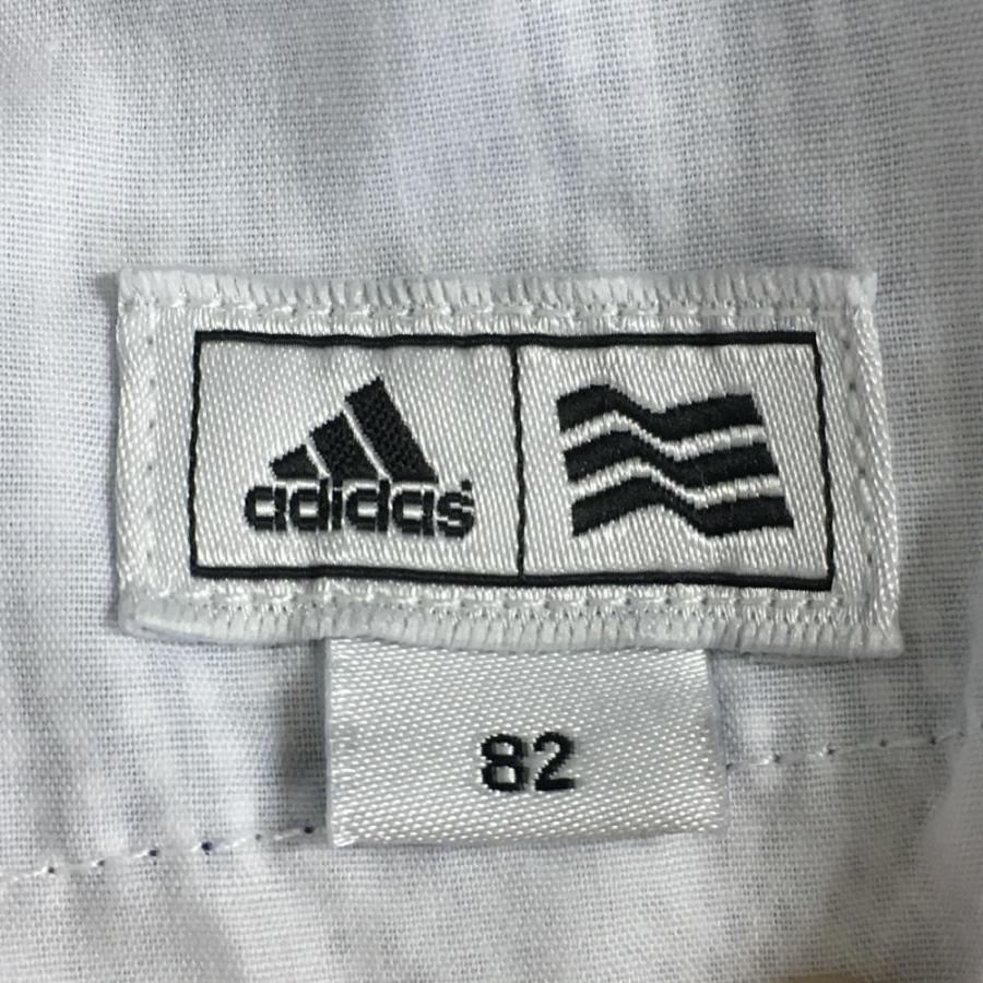 アディダス　チェック柄 パンツ ホワイト ネイビーW91 adidas（アディダス） パンツ ネイビー×白 ギンガムチェック柄