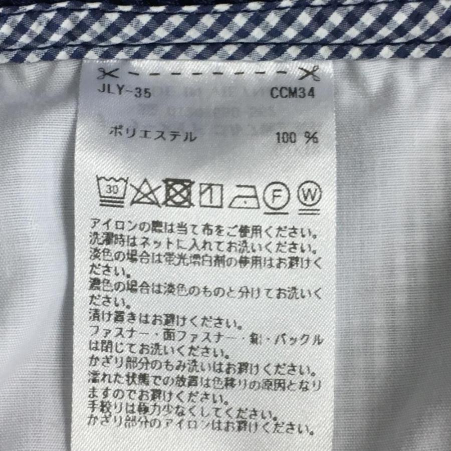 adidas（アディダス） パンツ ネイビー×白 ギンガムチェック柄