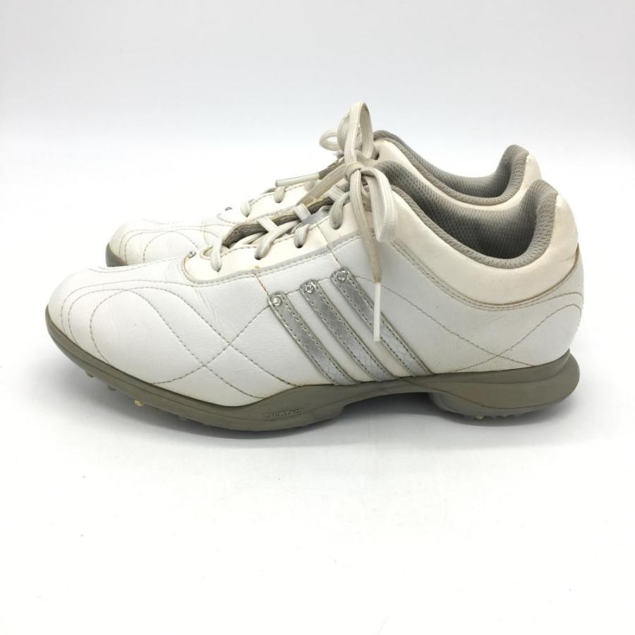 adidas（アディダス） ゴルフシューズ 白×シルバー シグネチャー