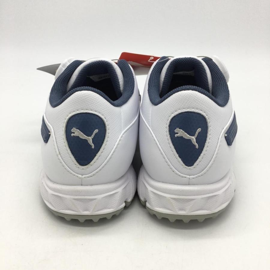 10%OFF価格／(新品)PUMA プーマ ゴルフシューズ 白×ブルーグレー