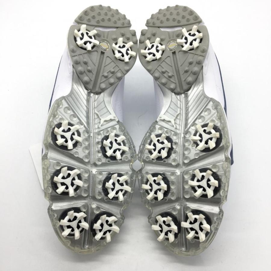 10%OFF価格／(新品)PUMA プーマ ゴルフシューズ 白×ブルーグレー