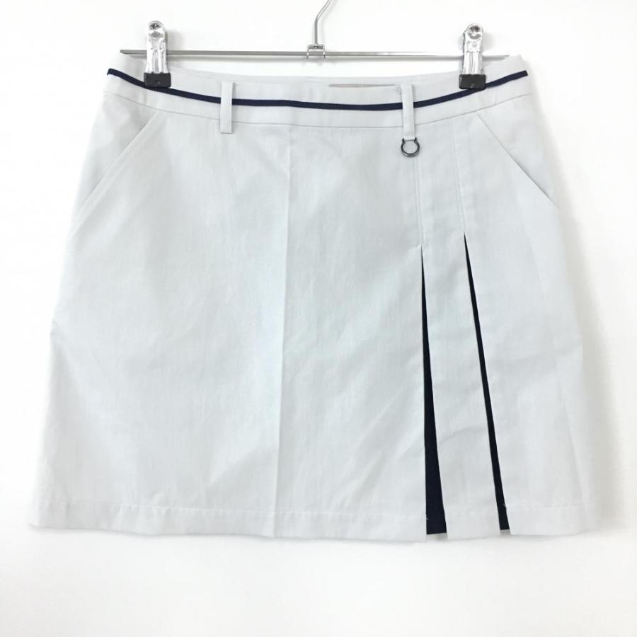 超美品】adabat アダバット スカート ライトグレー×ネイビー