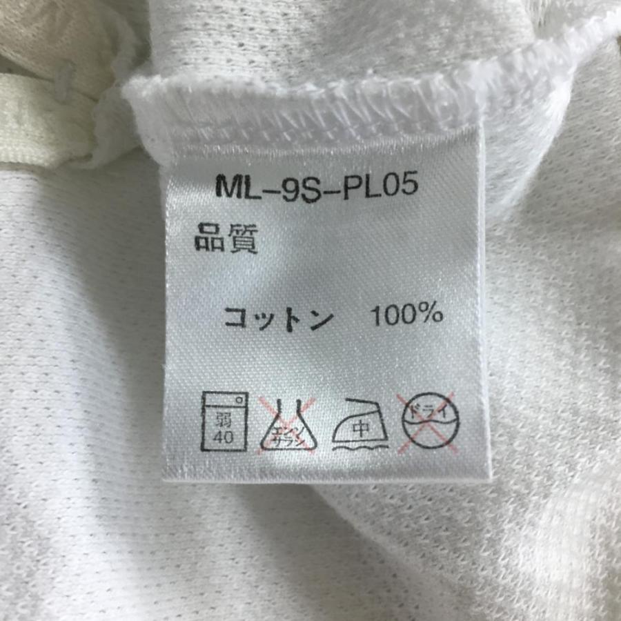 MARK&LONA（マークアンドロナ） 半袖ポロシャツ 白×ピンク 織生地