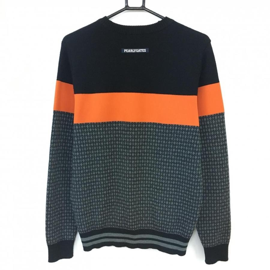 PEARLYGATES ウール ニット セーター 長袖 ジャガード ロゴ 4 PEARLYGATES ウール ニット セーター 長袖 ジャガード ロゴ 4