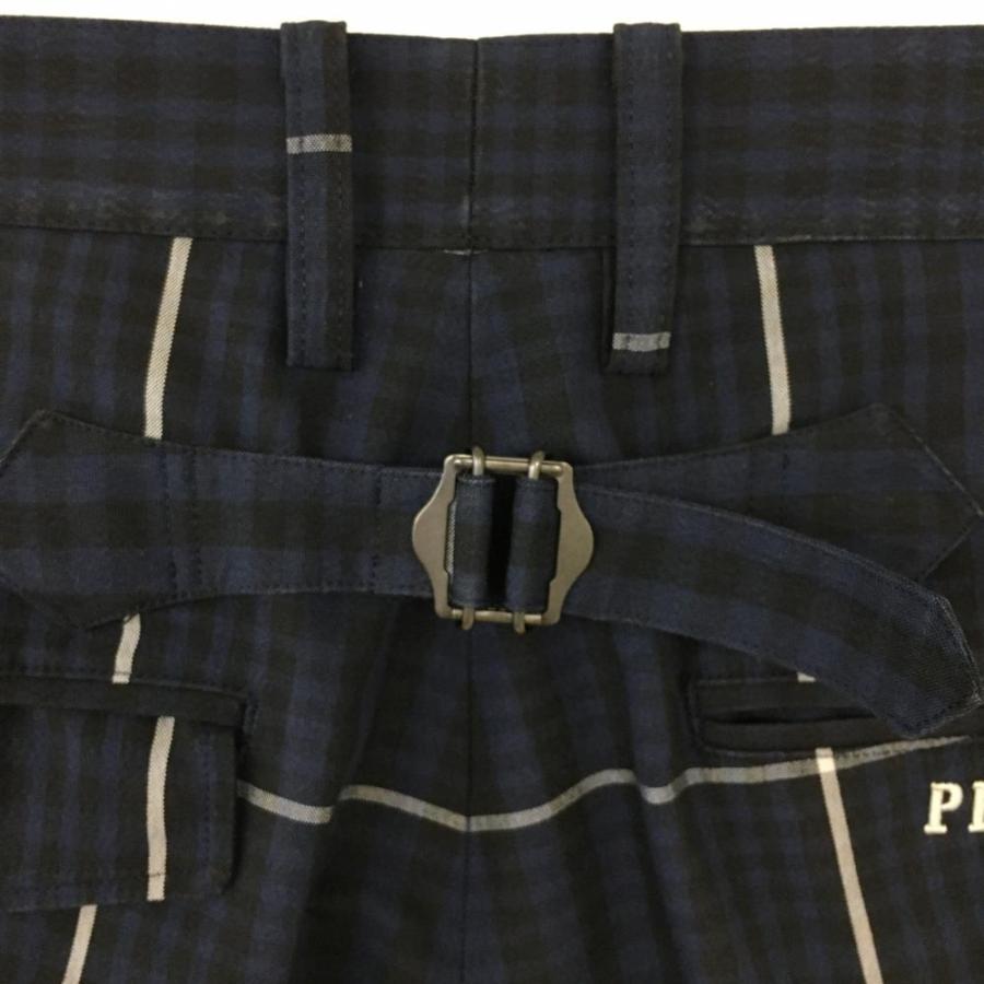10%OFF価格／(美品)PEARLY GATES パーリーゲイツ パンツ ネイビー×黒
