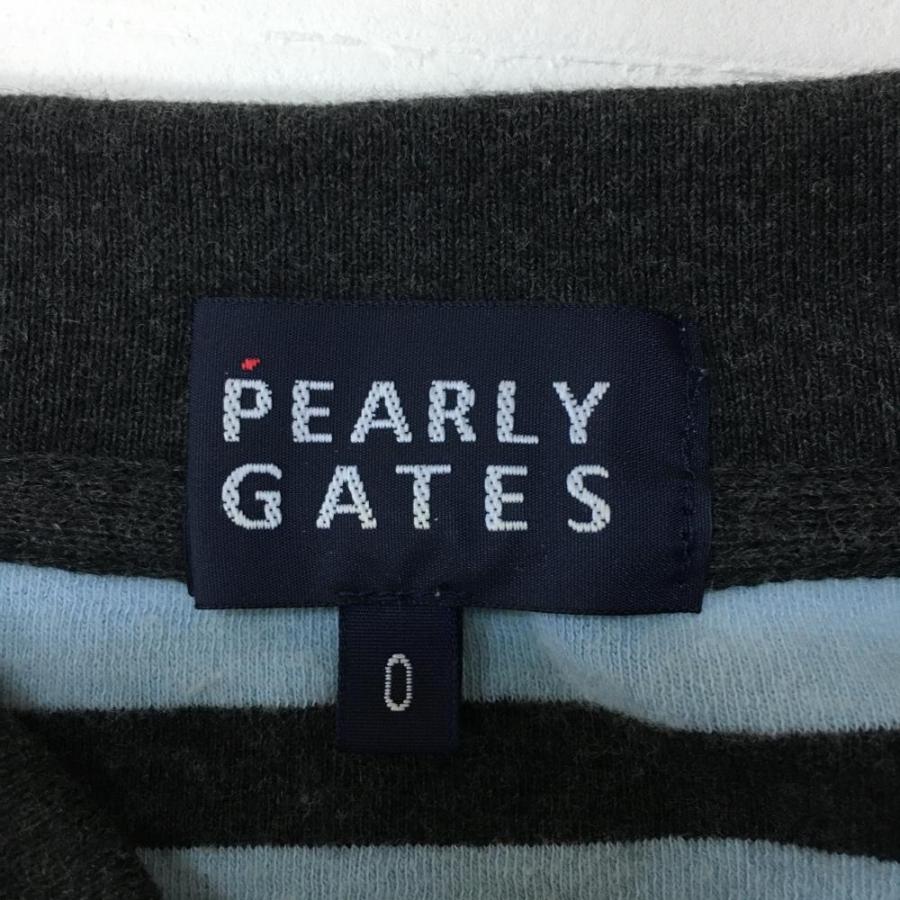 PEARLY GATES パーリーゲイツ 七分袖ポロシャツ ライトブルー