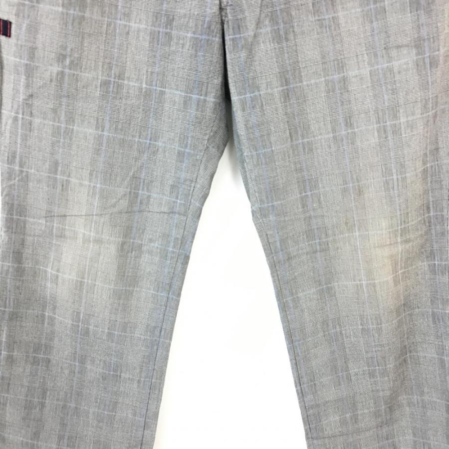 マスターバニー パンツ グレー×ブルー グレンチェック柄 ティー装着可