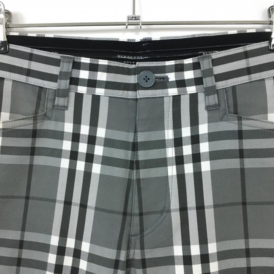 BURBERRY GOLF バーバリーゴルフ パンツ グレー×白 チェック BURBERRY GOLF バーバリーゴルフ パンツ グレー×白 チェック
