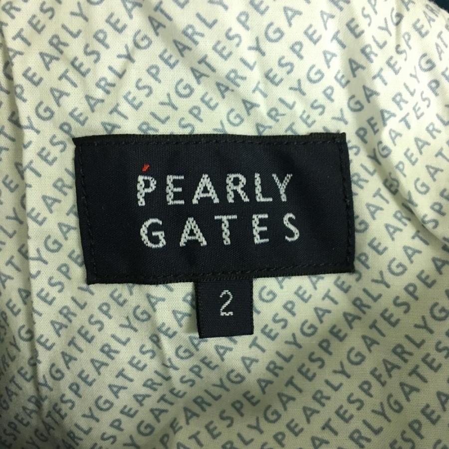 PEARLY GATES（パーリーゲイツ） パンツ ブルーグリーン×白 ストレッチ