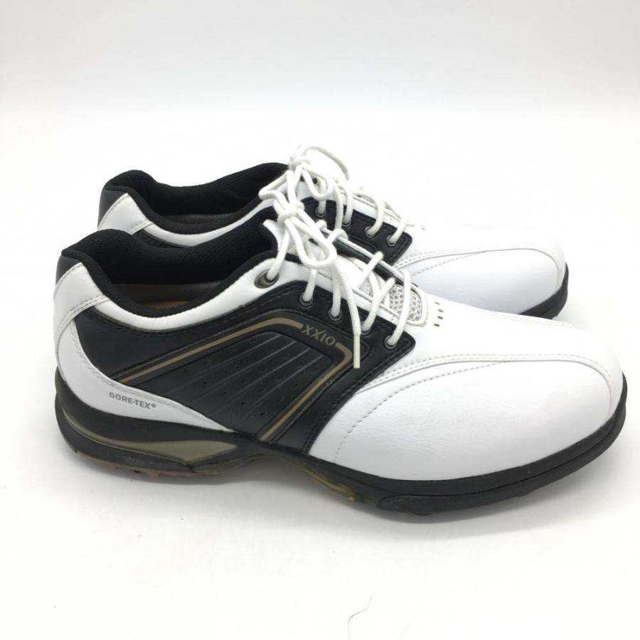 超美品】XXIO ゼクシオ ゴルフシューズ 白×黒 GGS-1045 GORE-TEX 超美品】XXIO ゼクシオ ゴルフシューズ 白×黒 GGS-1045 GORE-TEX