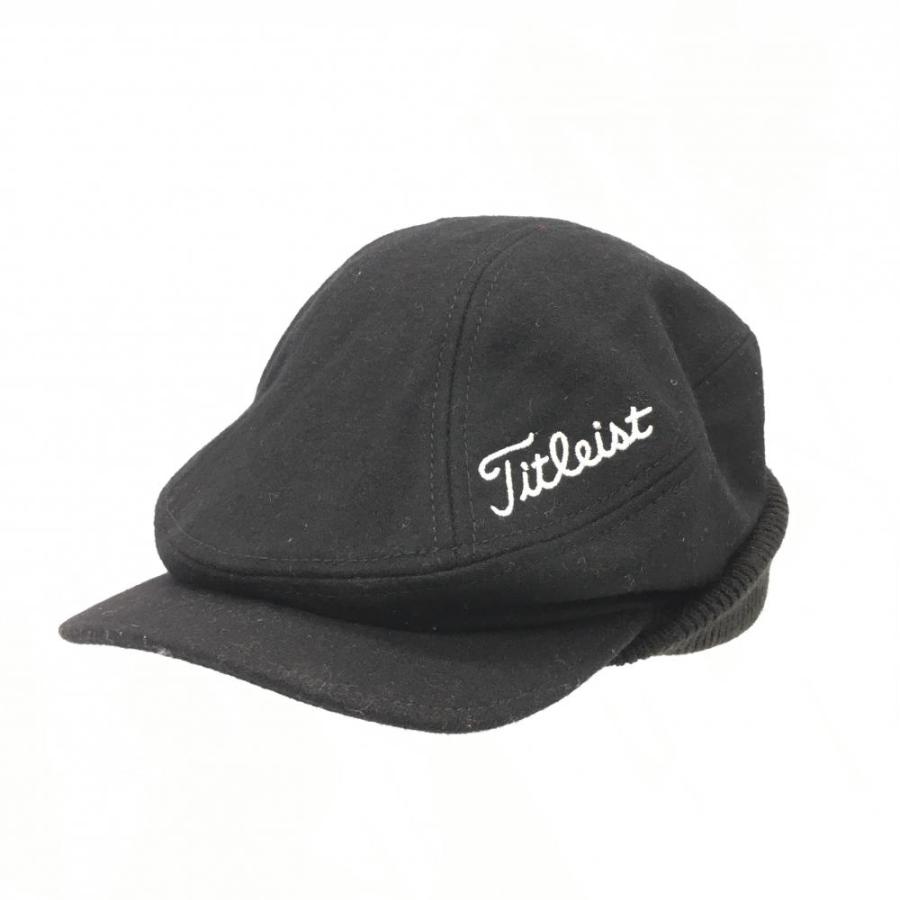 10%OFF価格／(美品)TITLEIST タイトリスト ハンチング帽 黒 ウール混
