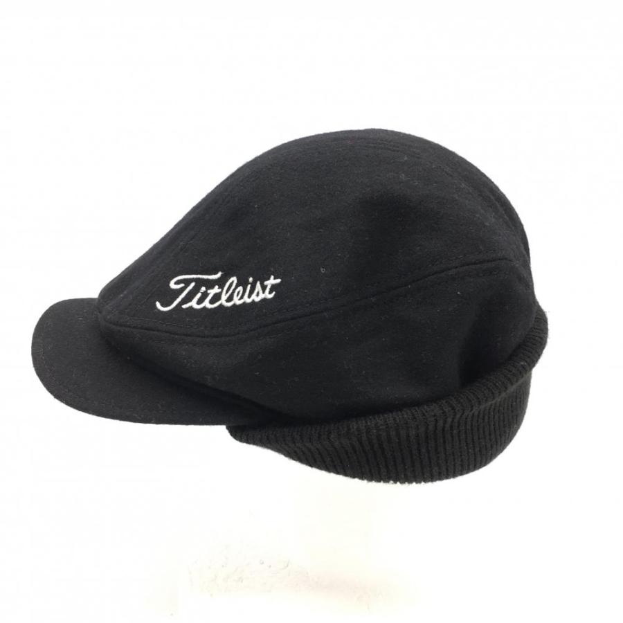10%OFF価格／(美品)TITLEIST タイトリスト ハンチング帽 黒 ウール混