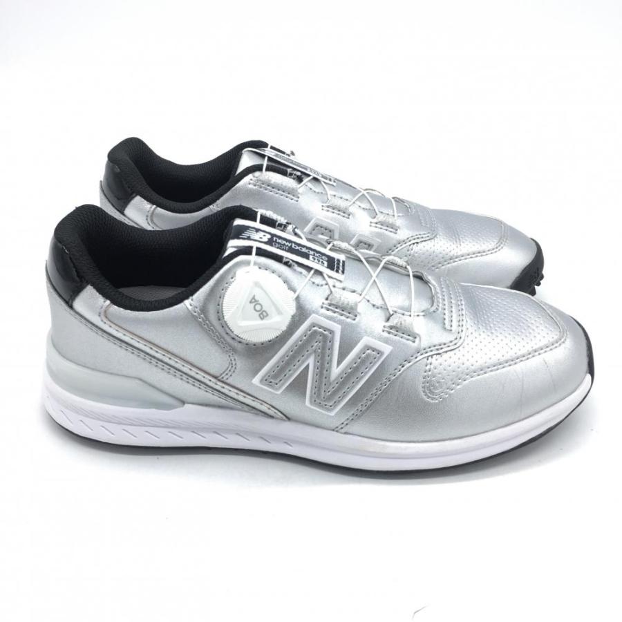 New Balance BOA ゴルフシューズ シルバー New Balance（ニューバランス） ゴルフシューズ スパイクレス メンズ
