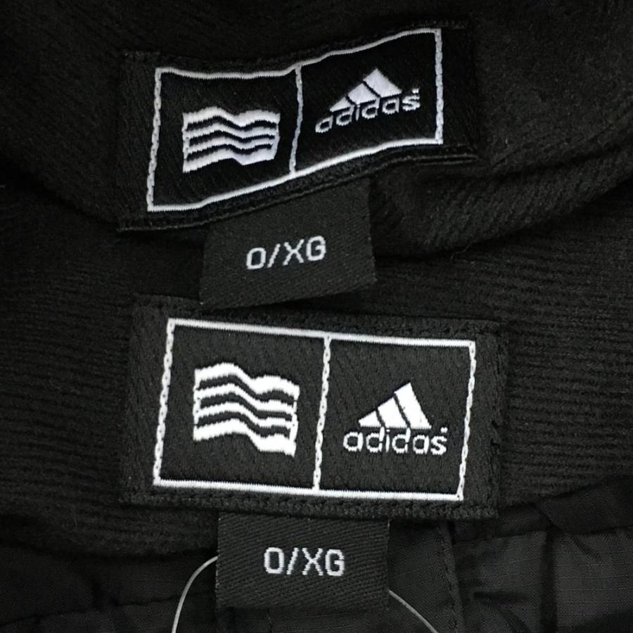 adidas（アディダス） セットアップ(ジャケット×パンツ)黒×白 裏微起毛