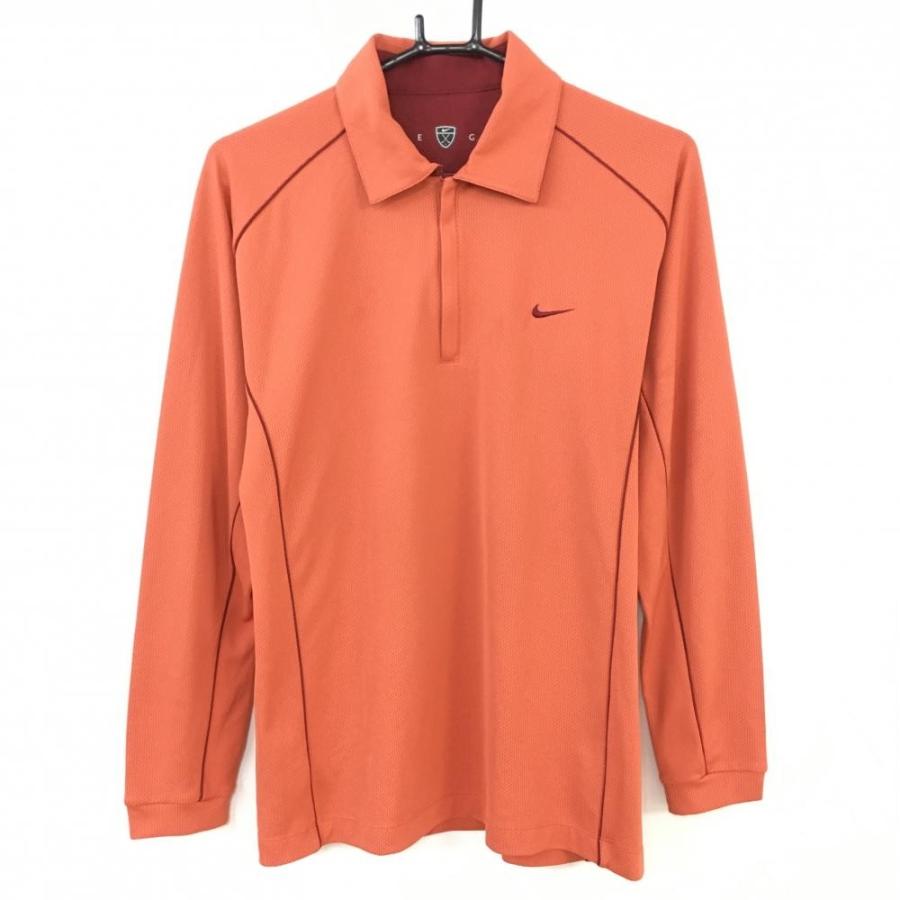 Off価格 超美品 Nike ナイキ 長袖ポロシャツ オレンジ ボルドー ハーフジップ ストレッチ メンズ M ゴルフウェア 1 レオナード 通販 Yahoo ショッピング
