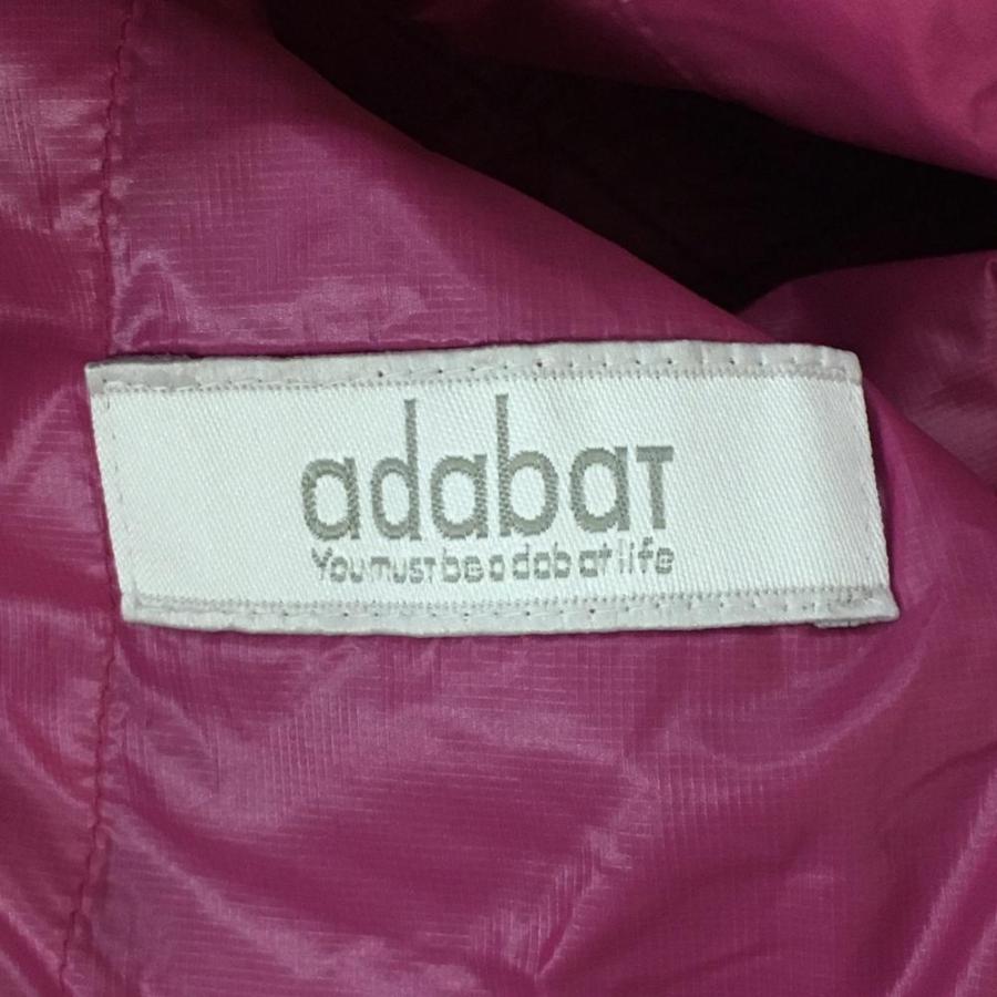 超美品)adabat アダバット 2WAYダウンワンピース ピンク×ライト