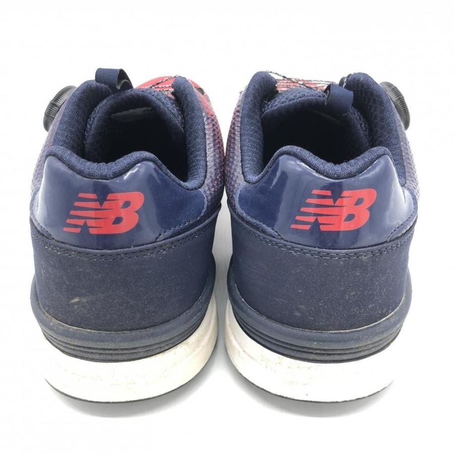 美品】New Balance ニューバランス ゴルフシューズ レッド×ネイビー