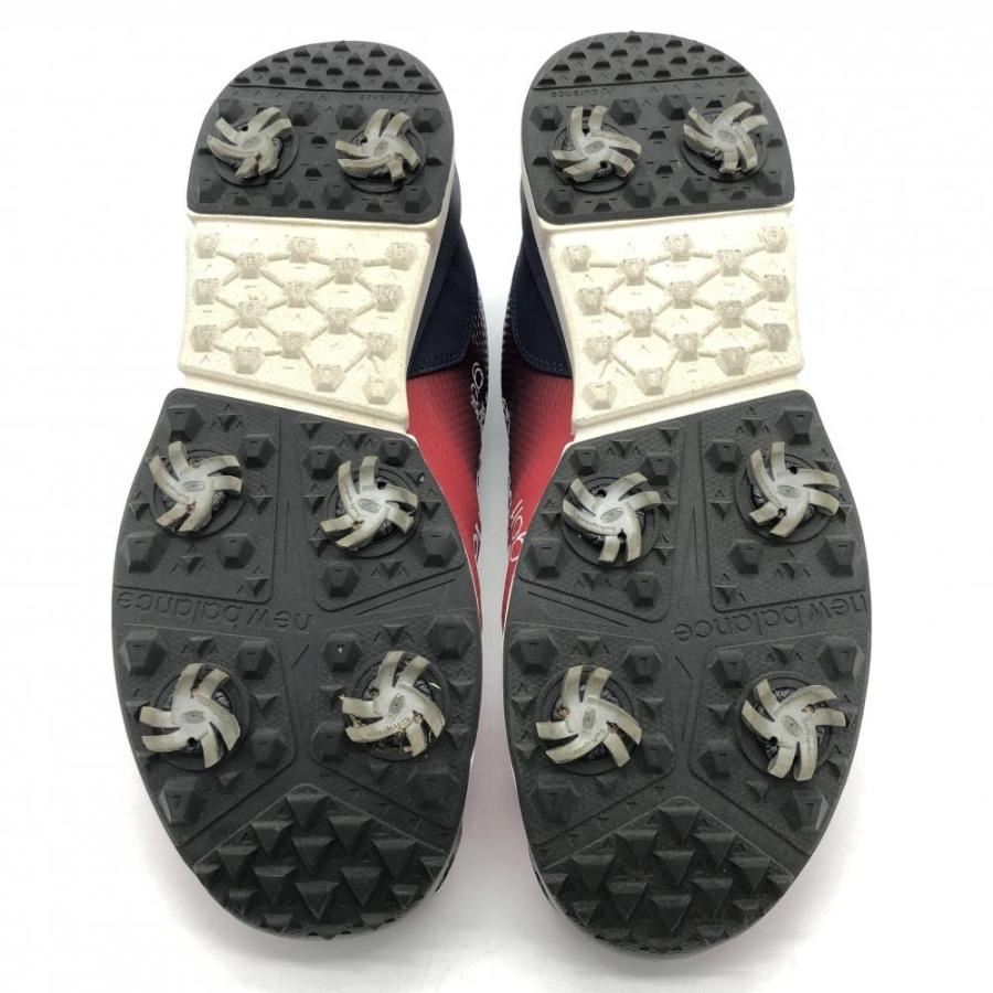 美品】New Balance ニューバランス ゴルフシューズ レッド×ネイビー