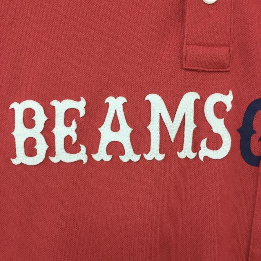 50%OFF価格／BEAMS GOLF ビームスゴルフ 半袖ポロシャツ レッド×白