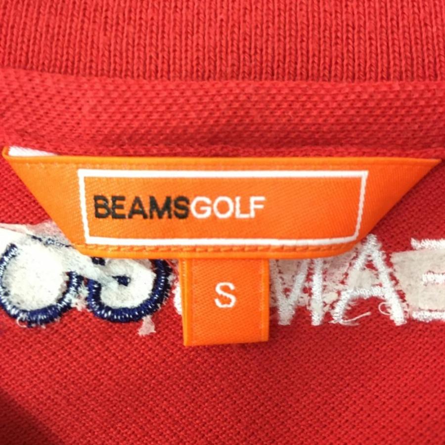 50%OFF価格／BEAMS GOLF ビームスゴルフ 半袖ポロシャツ レッド