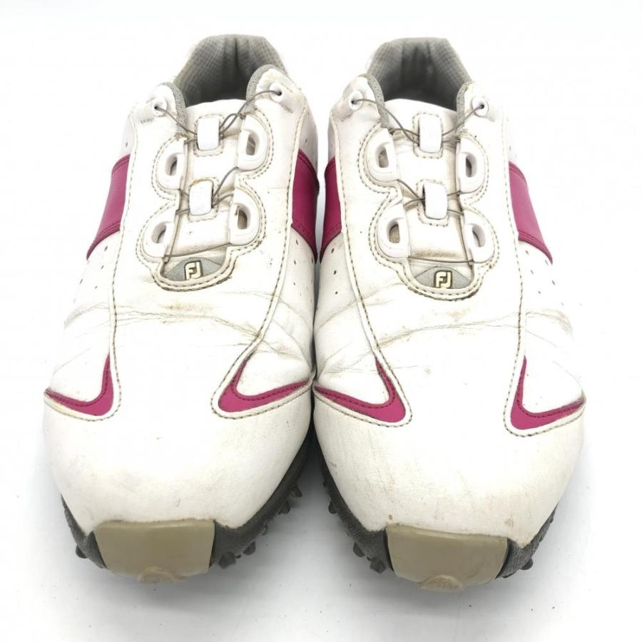 フットジョイ ゴルフシューズ 白×ピンク 97079J ボア LoPro COLLECTION