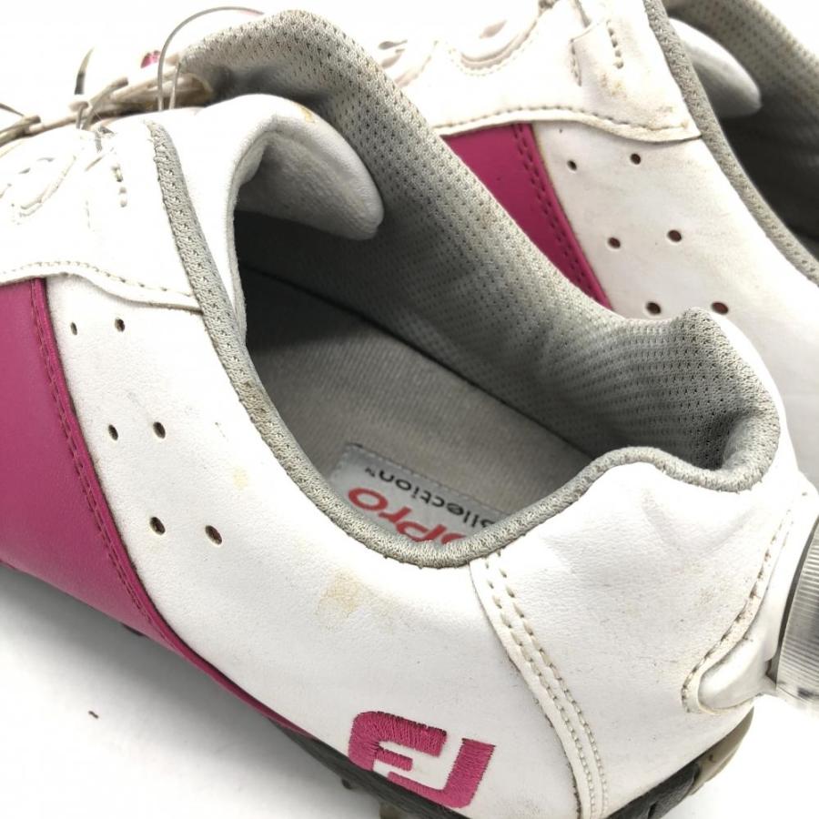 FootJoy（フットジョイ） ゴルフシューズ 白×ピンク 97079J ボア LoPro 