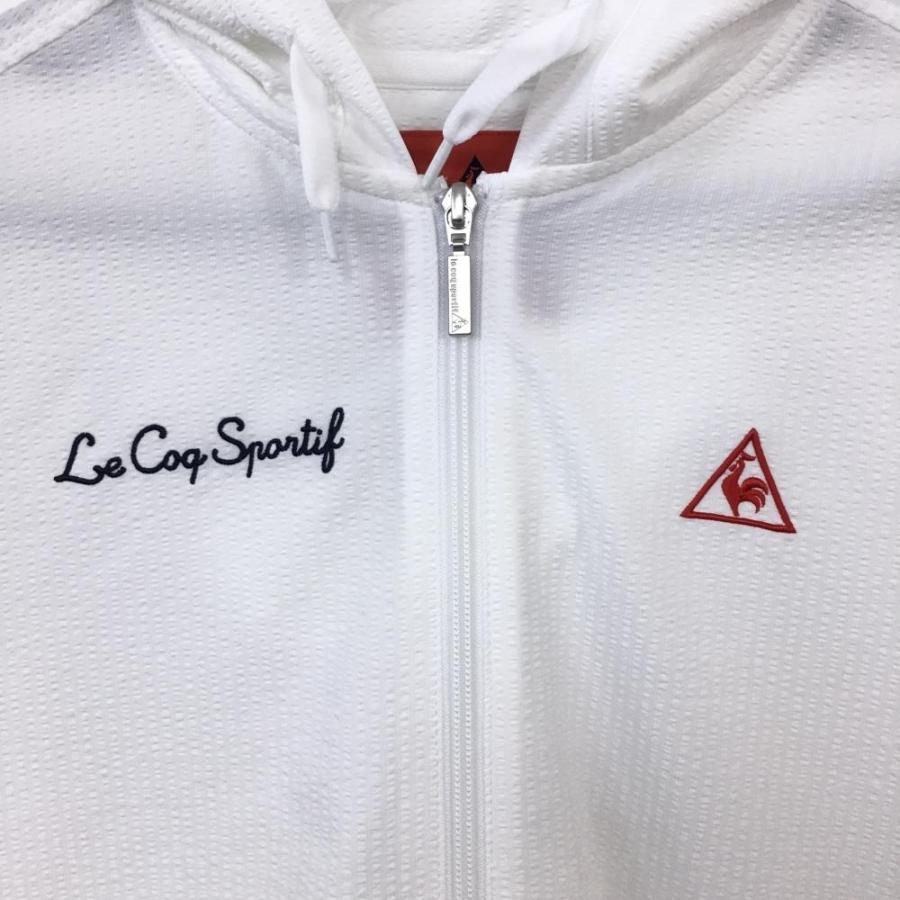 【新品】 le coq sportif golf ルコック ロゴ パーカー LL le coq sportif（ルコックスポルティフ） ルコック ジップパーカー 白