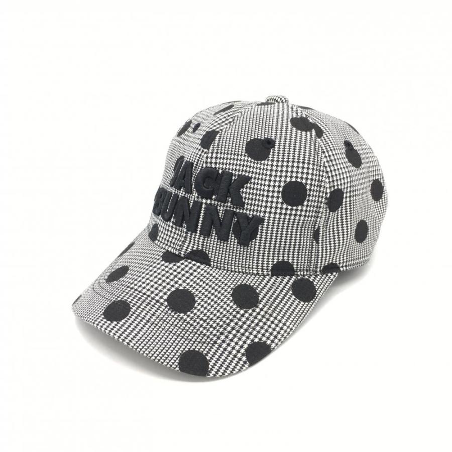 10%OFF価格／(美品)Jack Bunny ジャックバニー キャップ 黒×白 グレン