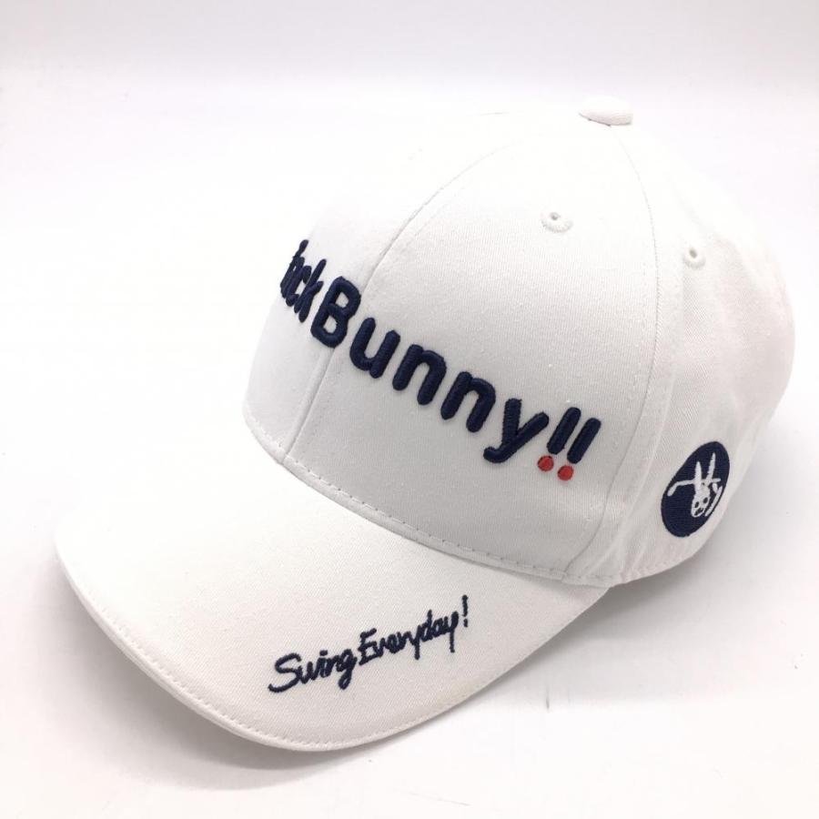 Jack Bunny ジャックバニー キャップ 白×ネイビー コットン100％ FR