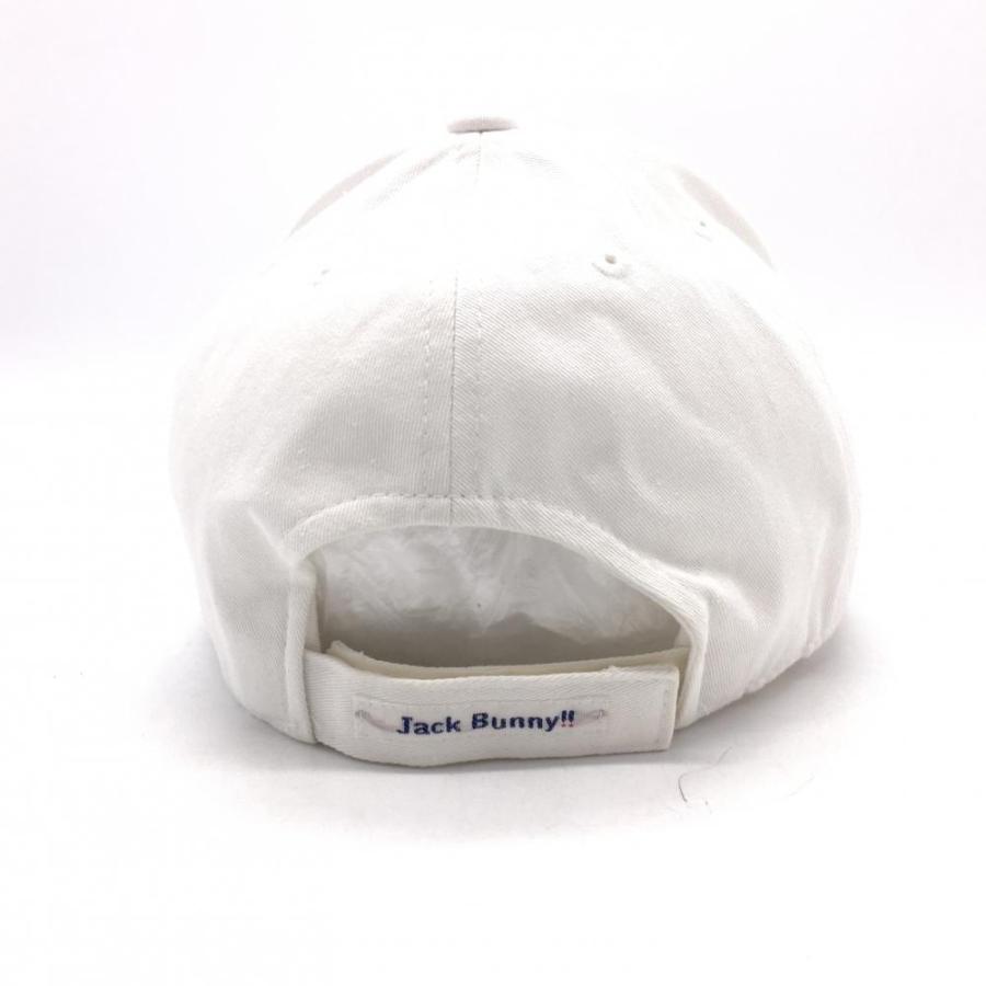 Jack Bunny ジャックバニー キャップ 白×ネイビー コットン100％ FR