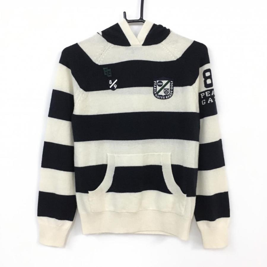 10%OFF価格／(超美品)PEARLY GATES パーリーゲイツ フード付ニット 
