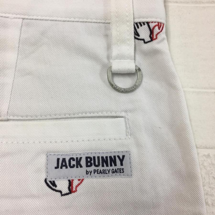 Jack Bunny!!（ジャックバニー） ハーフパンツ 白×レッド グローブ柄