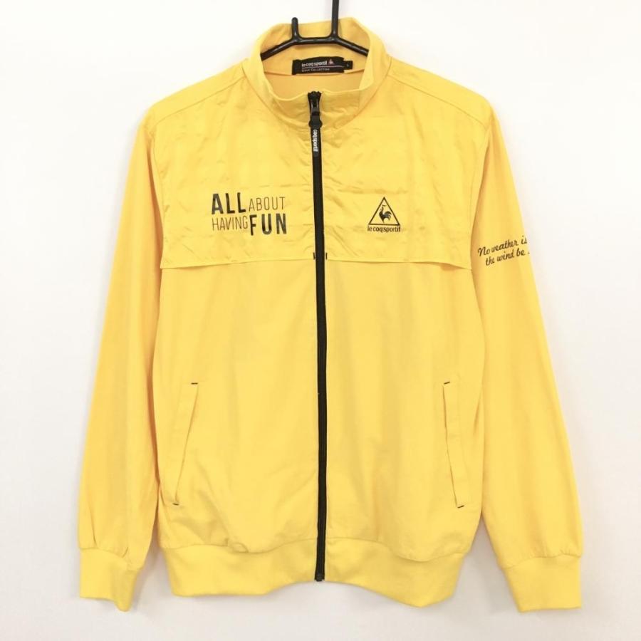 le coq sportif ルコック ゴルフウェア イエロー ジップジャケット 10%OFF価格／(美品)le coq sportif ルコック ジップブルゾン イエロー