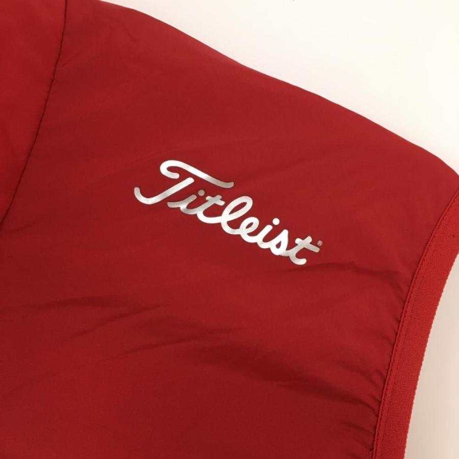 10%OFF価格／TITLEIST タイトリスト 中綿ベスト レッド×黒