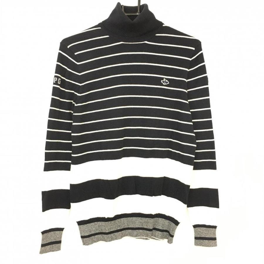 パーリーゲイツ PEARLY GATES タートルニット ネイビー 美品 50