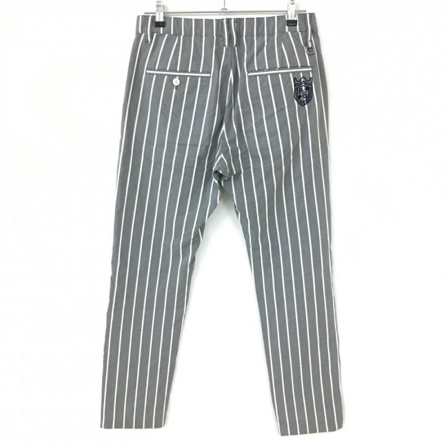PEARLY GATES ストライプ パンツ サイズ4 20%OFF価格／2020年＊PEARLY GATES パーリーゲイツ パンツ 黒×白