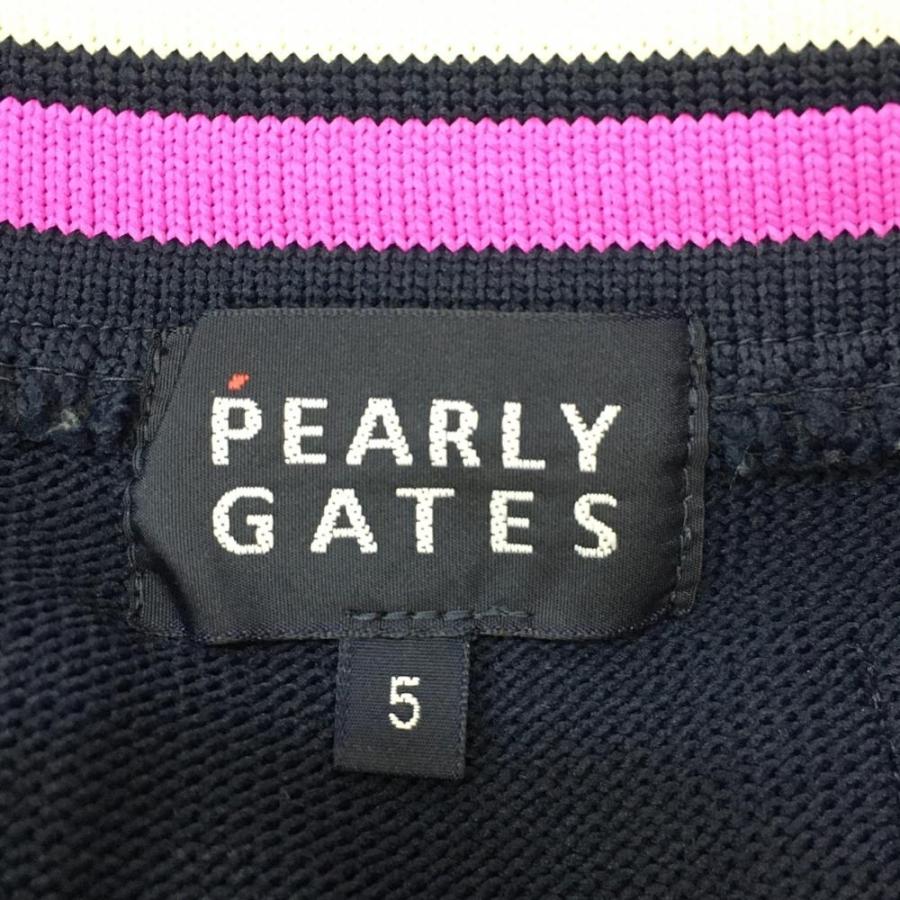 40%OFF価格／(美品)PEARLY GATES パーリーゲイツ 切替ベスト ネイビー