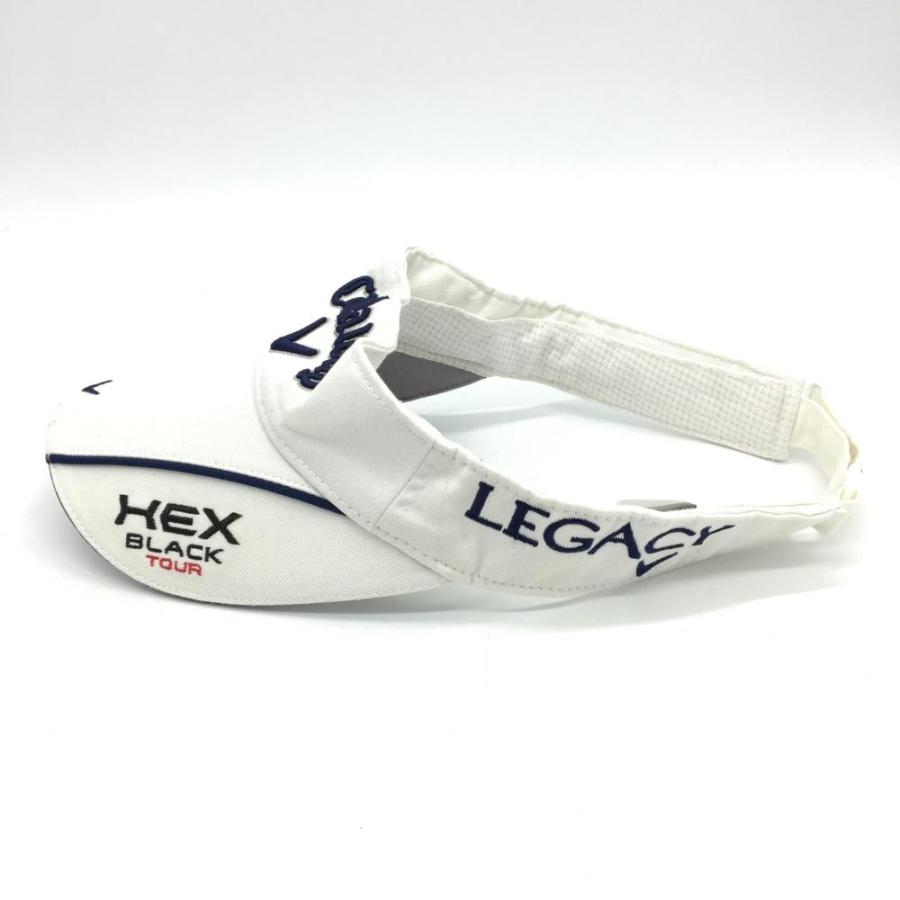 40%OFF価格／Callaway キャロウェイ サンバイザー 白×ネイビー 立体