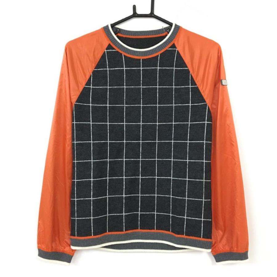 美品】LANVIN SPORT ランバンスポール 長袖ニットセーター グレー