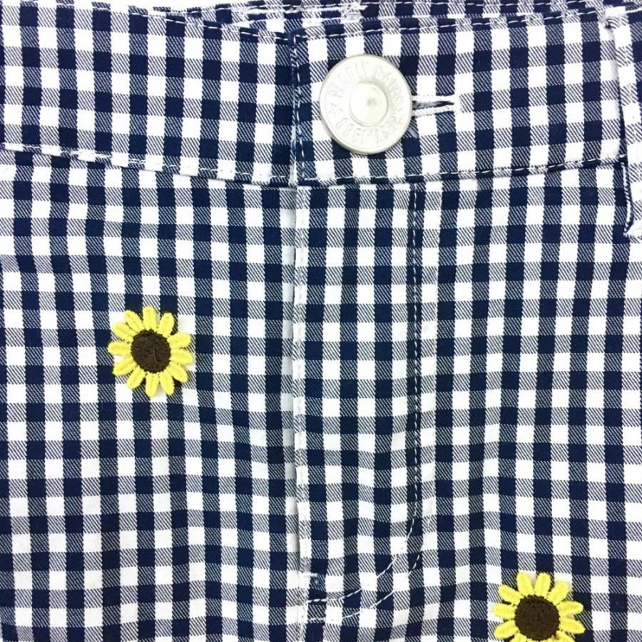 PEARLY GATES パーリーゲイツ スカート ネイビー×白 チェック