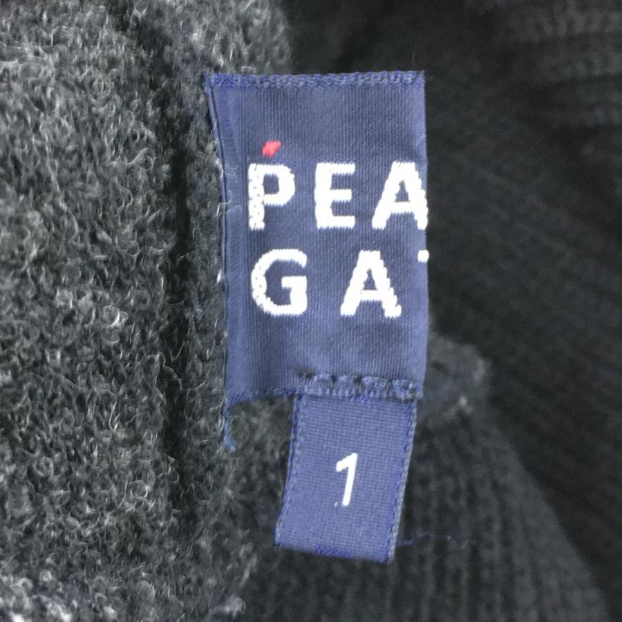 PEARLY GATES（パーリーゲイツ） ニットスカート 黒 バックロゴ ウール